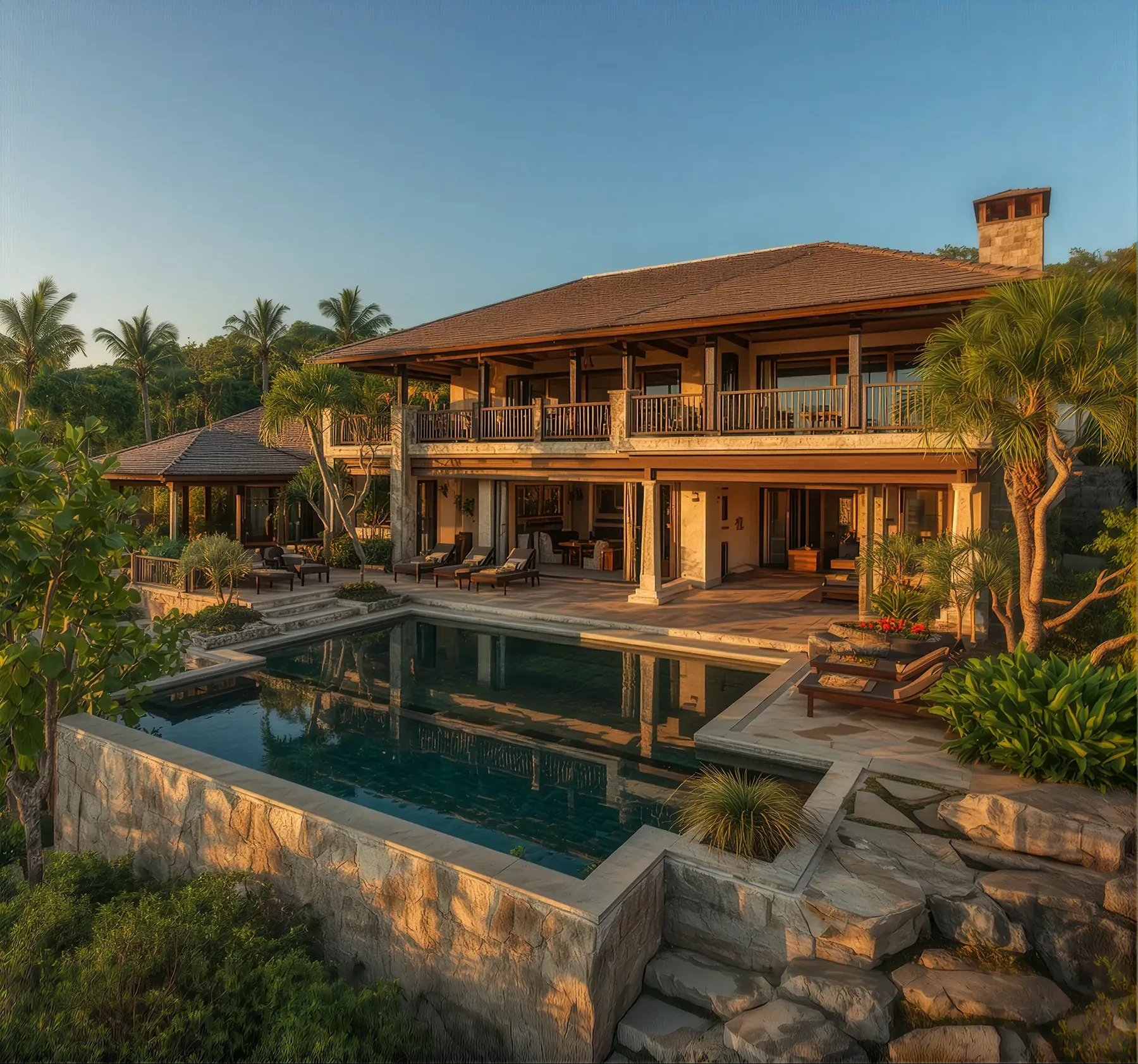 Luxury villa exterior